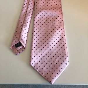 David Donahue Silk/Cotton Blend Tie